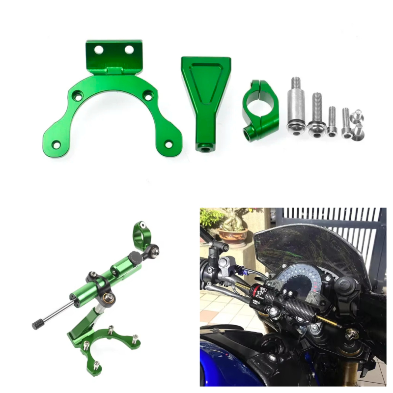 Fiber Carbon Steering Damper S - Steering Damper Stabilizer Kit Cnc ulasan dan harga